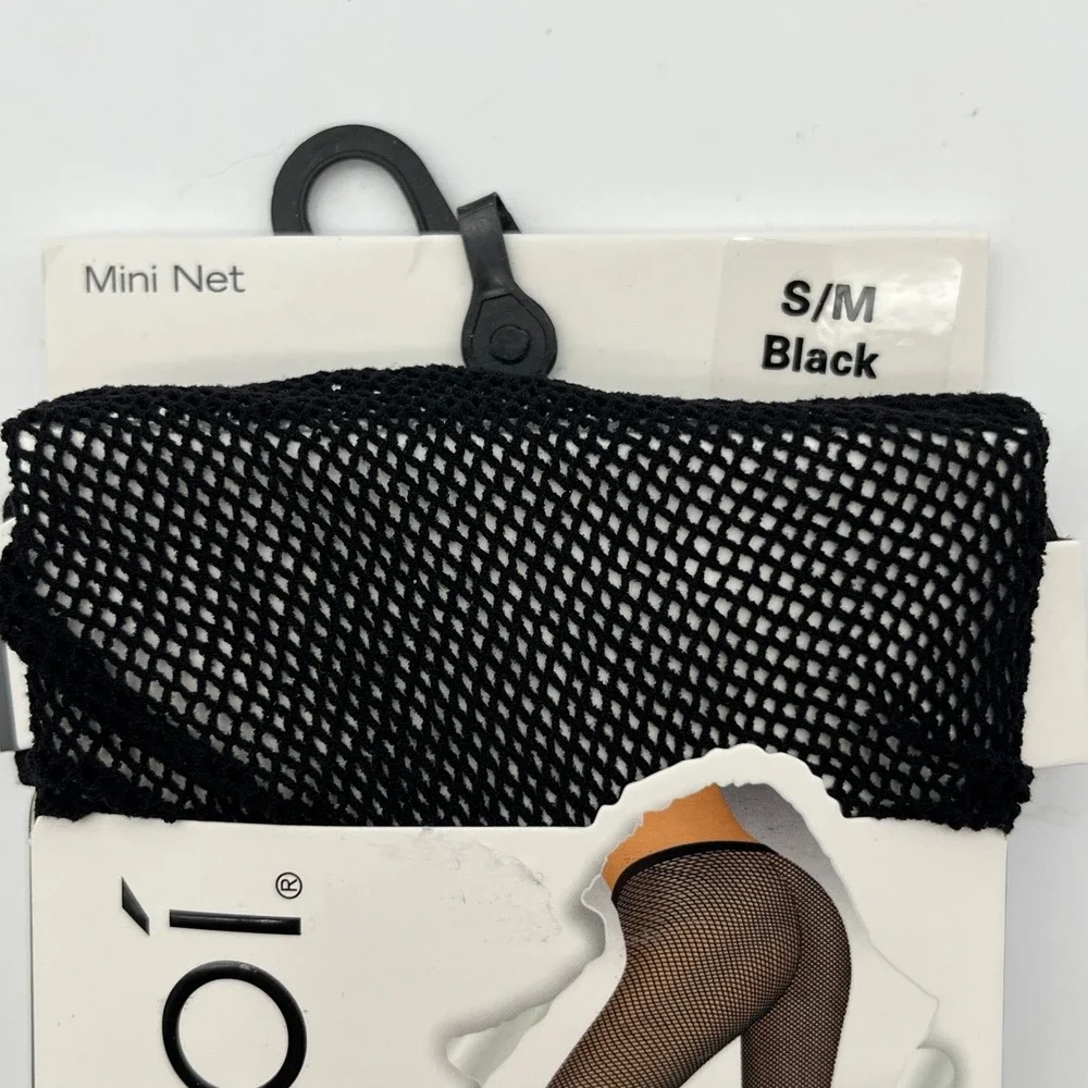 MeMoi Fishnet Tights Women S/M Black Mini Net MO-370 Nylon Spandex Hosiery